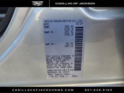 2024 Nissan Altima 2.5 SV