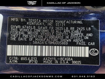 2021 Lexus ES ES 300h